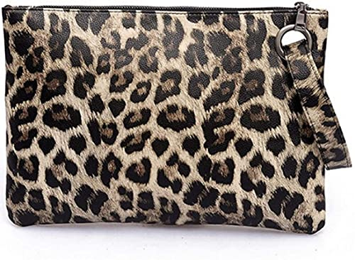 Fioeyr Oversized Clutch Bag Purse, Womens Large PU leather Evening Wristlet Envelop Handbag