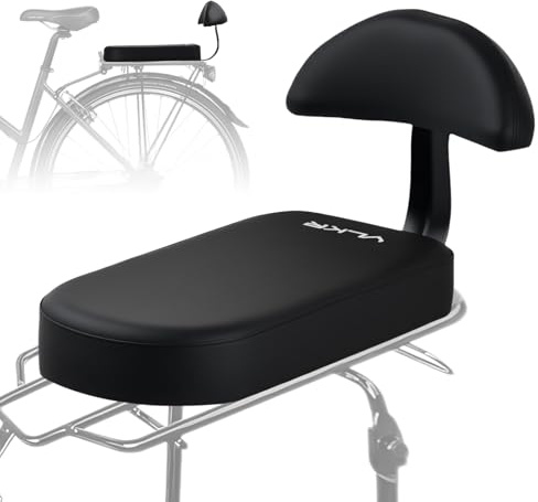 Volumoon Seggiolino Bici Posteriore, Seggiolino Bicicletta, Posteriore Sedile Cuscino, PU Morbido Cuscino per Sedile Posteriore per Bicicletta di Montagna Sedile Posteriore per Veicolo Elettrico