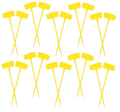 NULYLU 20 Pezzi Cartellini Etichette per Piante Forma Arcuata Marker per Verdure Targhette Decorative per Esterno Facili da Leggere e Resistenti