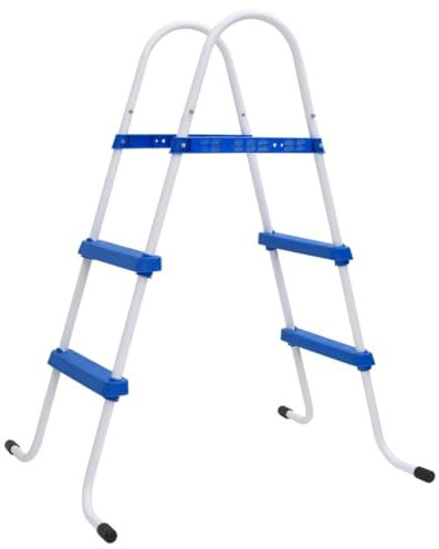 HOMTAKIE - Escala de piscina (84 cm, acero, para piscina fuera del suelo, caminata y escalera de piscina, caminata y escalera de piscina