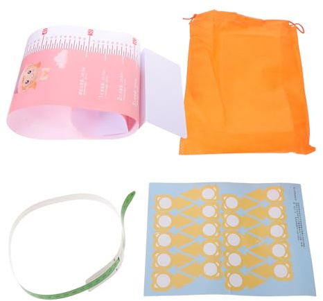 WEKADRIN Tapis de Mesure Garçon Fille Ans avec Ruban Tête et Intégrés Tapis de Croissance Rose Nés et Tout-petits Portable et Réutilisable