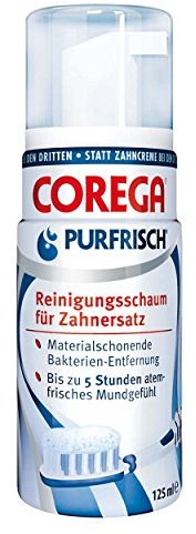 Corega Purfrisch Reinigungsschaum 125ml, 4er Pack (4x 125ml)