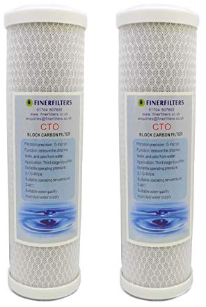 Finerfilters 10 Carbon Water Filter 5 Micron (2 Pack)