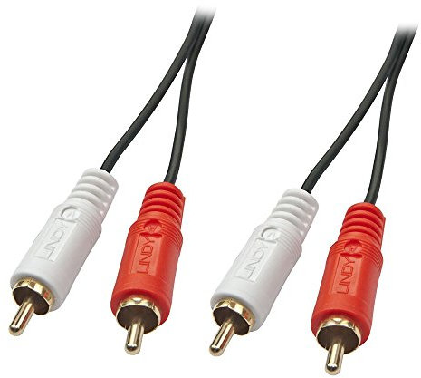 LINDY 35662 Premium Audiokabel (Cinch), Stecker/Stecker, 3m