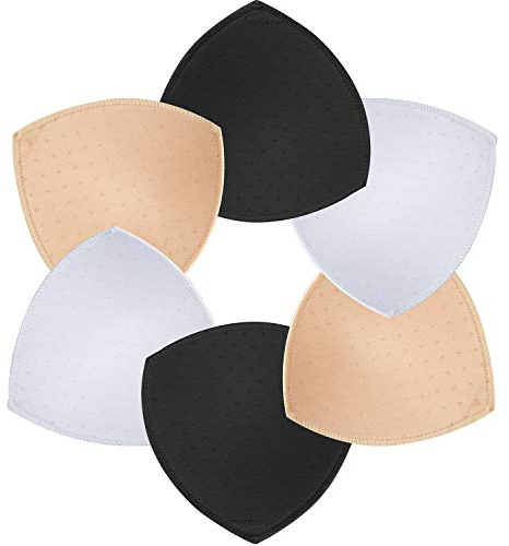TopBine Removable Bra Pads Inserts Women's Comfy Sports Cups Bra Insert for BIkini Top Swimsuit (B/C 3 Color)