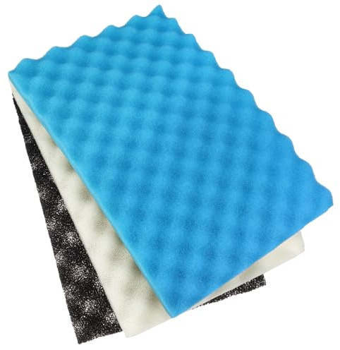 LTWHOME Set di spugne filtranti in schiuma per laghetti, 43,2 x 27,9 cm, 3 supporti (confezione da 1 set)