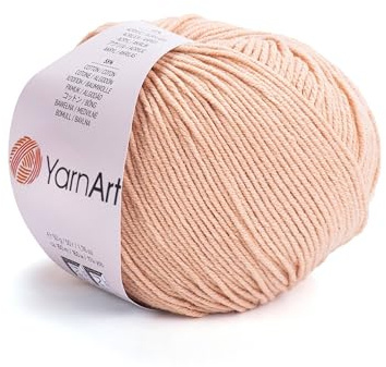 YarnArt, Jeans, Hilo de mezcla de algodón para amigurumi, ganchillo y punto, hilo turco suave 55% algodón, 45% poliacrílico, para proyectos hechos a mano, Color 7
