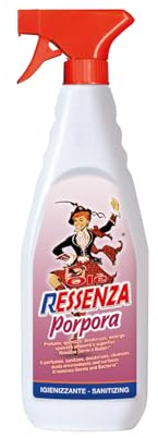 Olè Ressenza Detergente Profumato 750 ml - Profumatore Ambiente 5 in 1 Spray Igienizzante Multiuso per Pavimenti e Superfici - Profuma, Igienizza, Deodorizza, Deterge e Spolvera - Porpora (1 Unità)
