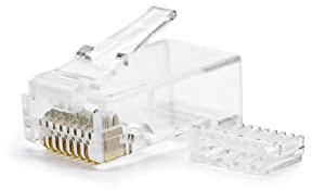Nanocable 10.21.0201-100, 8 trådar, CAT.6, 100 st, transparent