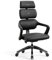 Diablo Bürostuhl Ergonomisch V-Modular | Schreibtischstuhl mit Verstellbarer Rücken, Sitz und Rückenlehne, Abnehmbare Kopfstütze | Öko-Leder Chefsessel für Büro, Home Office | Schwarz