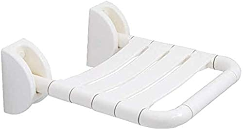 Siège de Douche Mural Tabouret de Douche Chaise de Douche, chaises de Douche Pliables et élévatrices de Baignoire, sécurité antidérapante Robuste (Blanc a)