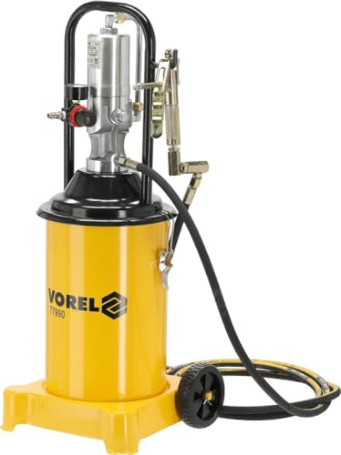 Profi pneumatische Druckluft Fettpresse 12Liter Abschmierpresse für Schmierarbeiten an Kfz und Maschinen