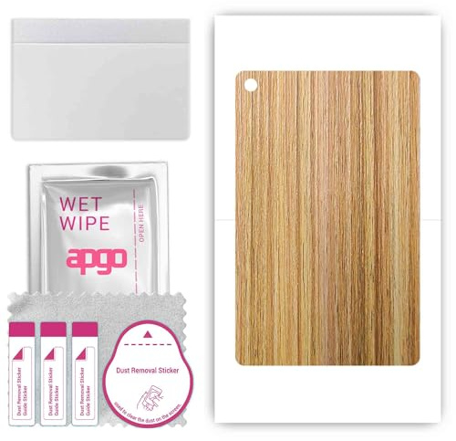 apgo skin sticker film foil vinilo lámina para la parte posterior del teléfono inteligente para Motorola Moto Tab G62 LTE Madera de roble miel