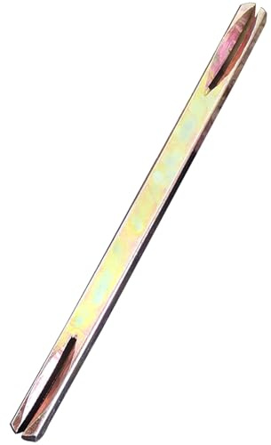 Ståldelad spindel 8 x 90 mm dörr- och fönsterhandtag spindelstång fyrkantig slitsad spindelstång ersättning för fönster och dörr