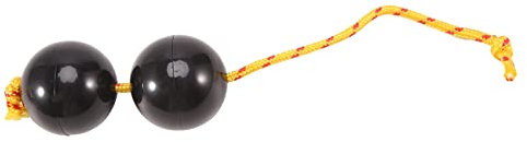 Torribala Rhythmischer Ball,Egg Shaker Double Percussion,Kashaka Instrument,Musical Ball Drum Ball,Shaker Rattle,Schwarz