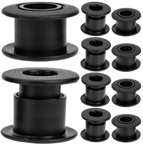 DINHEAROM Cuscinetti per Calcio Balilla Segnapunti Calcio Balilla, 10 Pezzi, Plastico Nero, Compatibili , Installazione Facile per Tavolo da Gioco