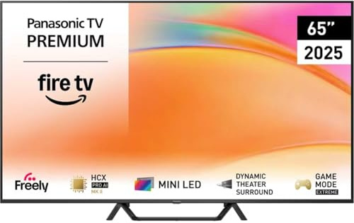 Panasonic TV65W95BEB 65 Inch 4K Ultra HD Smart TV 144Hz with Freely