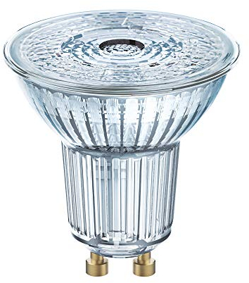 OSRAM PAR16 LED Reflektorlampe mit GU10 Sockel, Kaltweiss (4000K), Glas Spot, 4.3W, Ersatz für 30W-Reflektorlampe, LED STAR PAR16, Kaltweiß