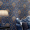 Prior.choice 10 x 0,53 m AB Vintage Luxus Gold Damast Streifen 5 Farben geprägte strukturierte Vliestapete Rolle für Schlafzimmer Wohnzimmer 4,5 m B x 82,8 m L = 5,3 m² (dunkelblau, Damast)