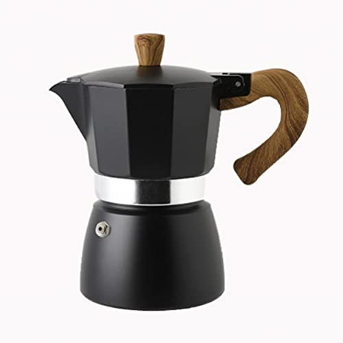 Faruxue Spishäll espressomaskin – 150 ml bärbar aluminium italiensk stil espressomaskin mockakanna kaffebryggare hushåll mocka kall extrakt kruka för att göra cappuccino latte