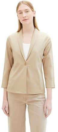 TOM TAILOR 1040329 Blazer, 11485-Sandy Beige, S Femme