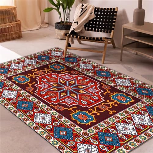 DJHWWD Bettvorleger rutschfest Schlafzimmer roter Teppich Wohnzimmer rechteckiger Bettumrandung deko jugendzimmer mädchen Terasse 200X300CM