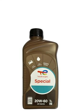 TOTAL OLIO MOTORE SPECIAL 20W60 PER MOTORI CON ELEVATO CONSUMO DI OLIO 1 LT