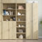 Lalfkkii Küchenschrank aus Holz für Wohnzimmer Sideboard Schrank Kommode Buffet Möbel Eiche Sonoma 50 x 41 x 185 cm
