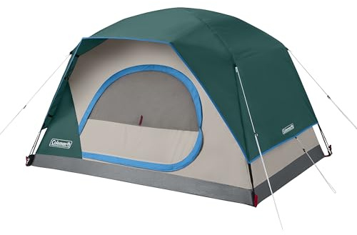 Coleman Skydome Tent with 5 Minute Setup, 6-Person Weatherproof Tent with Rainfly & Carry Bag, 20% More Headroom Than Traditional Canopies