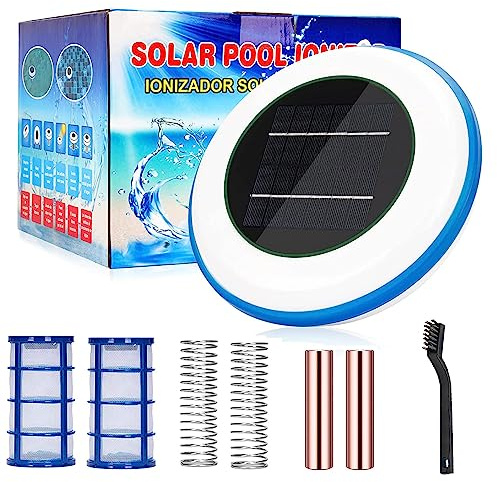 Genérico Anodo de Cobre Ionizador Solar para Piscinas - Elimina Algas, Purificador de Agua, Limpiador automático de Piscinas hasta 45000 galones - Mantén tu Piscina más Limpia con un 85% Menos Cloro