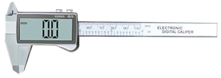 Elektroniska Skjutmått Högprecisionsmikrometer Mätmått Digital Mikrometer Skjutmått För Hem/Industri/Smyckesmätning,Silver-Silver 100mm