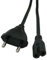 Naths Hardware | Euro-Netzkabel 1,8m | Netzteil 2-polig für Xbox One, PS4, Radio, Fernseher, UVM. | Euro 8 Doppelbuchse auf Netzstecker mit Schutzkontakt | Stromkabel schwarz