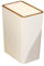 MagiDeal Poubelle de cuisine avec couvercle de Type presse, poubelle étroite, organisateur de corbeille à papier, poubelle de salle de bain avec couvercles, 15L Blanc