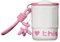 FYting Kaffeebecher To Go, Thermotasse, 400ml Cafe Becher Mit Griff, Keramikbeschichtung, Edelstahl-Innenausstattung, Auslaufsicherer Eiskaffee Becher, Geburtstagsgeschenk (Weiß)