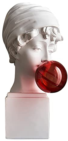 Lwaviwer Klassische Büstenstatue, griechische Mythologie, Blasen-David-Porträt, Skulptur, Kunstharz, Übung, Handwerk, Skulptur E, 1 Stück