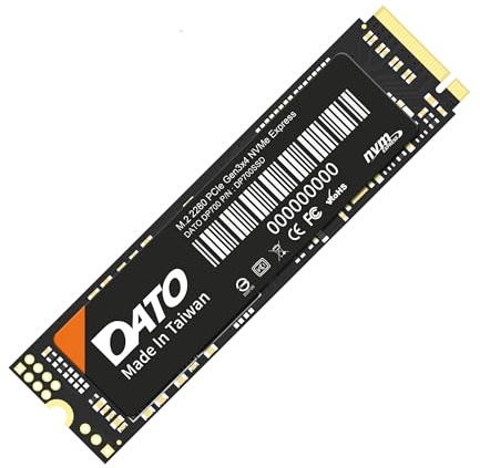 DATO 512GB SSD M.2 2280 PCIe Gen3x4 NVMe Internal Solid State Drive, Up to 2500/1700 MB/s, DP700 Series