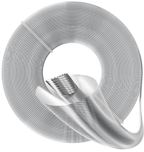 Forever Speed Rasentrimmer Faden 2.4mm*50m,Freischneider Faden,Trimmerfaden für Rasentrimmer Ersatzfade,Rund Stahldraht Mähfaden für Motorsense