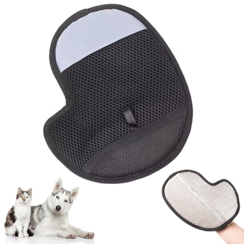 EasyULT Gant Poil Chat, Gant pour Enlever Les Poils d'animaux, pour Meubles, Vêtements, Tapis & Voiture, Idéal pour Chiens & Chats, Gants de Toilettage pour Chat