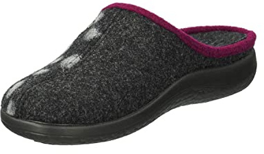 Rohde 6551 Bari Chaussons Femme, Pointure:39 EU, La Couleur:Gris