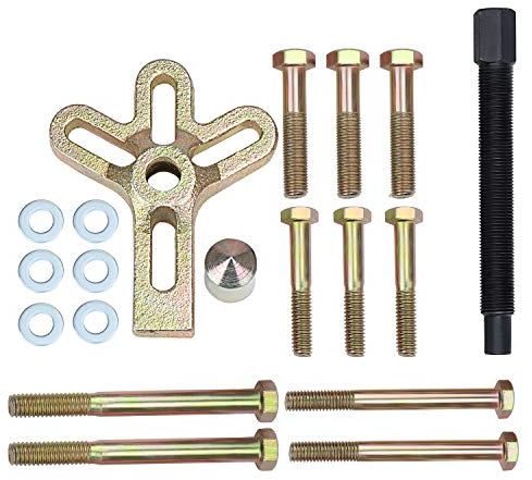 WiMas 13 Stück harmonische Balancer, Lenkradabzieher, Universal Lenkrad-Entferner-Kit