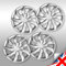 Radzierblende Quad Silber 17 Zoll 4er Set, Geld