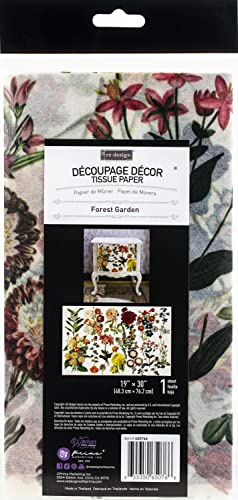 Redesign with Redesign Decoupage Decor Tissue Paper Forest Garden,1 Sheet (19x30) Redesign Tissue Decoupage Paper 655350650766
