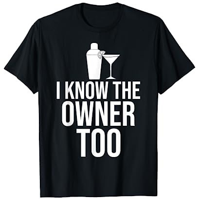 Barman Shaker Mixing Cocktail Bartender T-Shirt