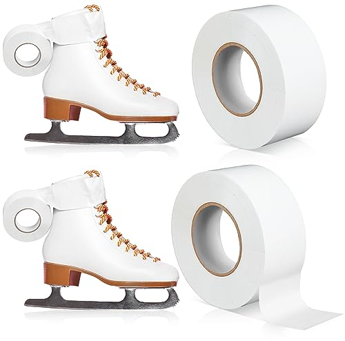 Jexine Eiskunstlauf-Klebeband, 3,8 cm, wasserdicht, Sport-Tape für Sporthockey, Eislaufschuhe, Schnürsenkel, Schutz, Zubehör, 2 Rollen