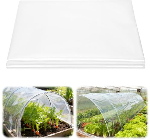 APXEL Bâche Transparente, 2*6 M Clair Jardin Grandir Couverture, Bache pour Serre, Film Polyéthylène pour Couvrir Les Jardin, Légumes und Tomate