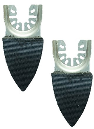 2 x TopsTools FAFSP_2 50 mm x 35 mm tamponi abrasivi compatibili con Dewalt Stanley Black e Decker Bosch Fein (non StarLock) compatibili con Makita Milwaukee (cambio rapido) Multitool