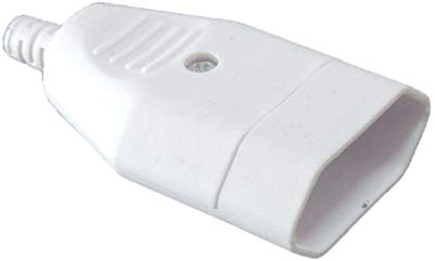 Unbekannt 5 x Eurokupplung weiß Flachstecker Hülse 230Volt