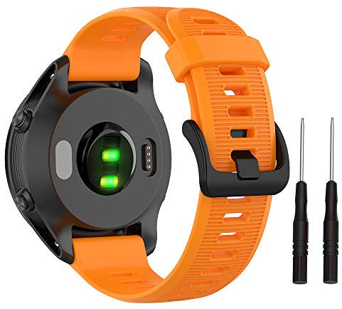 ISABAKE Cinturino per Orologio Gramin 945/935, 22 mm in Morbido Cinturino in Silicone Impermeabile per Garmin Fenix 5/5 Plus, Instinct, Forerunner 935/945, Quatix 5, Fenix 6/6 Plus