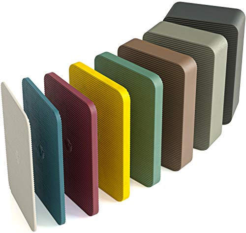 INNONEXXT Haut de gamme Plaques de calage | 60 x 40 mm 80 pièces Mix jusqu'à 5 t | Entretoises, plaques en plastique, blocs, plaquettes de compensation | Set : 1.5, 2, 3, 4, 5, 10, 15, 20 mm