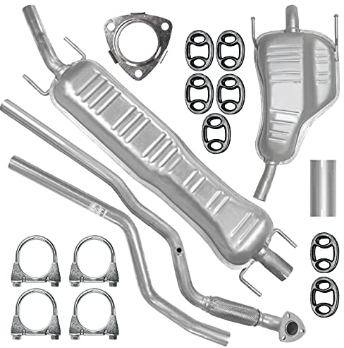 Adamot Auspuffanlage Schalldämpferset Auspuff für Opel Astra H 3 III Kombi Caravan 1.8
